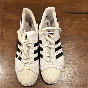 Adidas Classic White and Black Sneakers